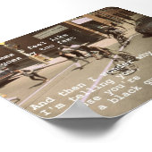 Schwarzer Typ auf dem Rad Poster (Ecke)