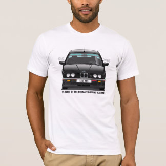 Schwarzer Typ BMWs E30 M3 30. T-Shirt