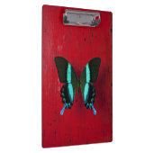 Schwarzer u. blauer Schmetterling Klemmbrett (Rechts)