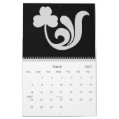 Schwarzer u. des Weiß-2010 Kalender (Mär 2027)