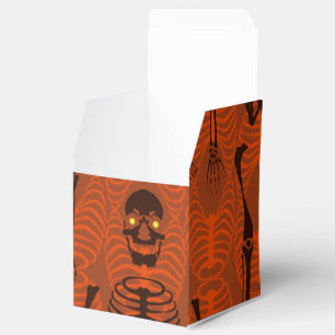 Schwarzer u. orange geschenkschachtel