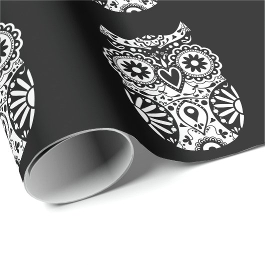 Schwarzer u. raffinierter geschenkpapier (Rolleneckpunkt)