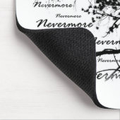 Schwarzer u. Weiß-Nevermore Silhouette-Rabe Mousepad (Ecke)