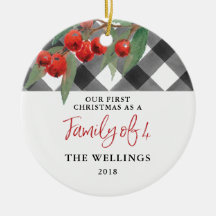 Schwarzer u. weißer Büffel-karierte Familie von