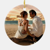 Schwarzer u. weißer Büffel-karierter Keramik Ornament (Hinten)