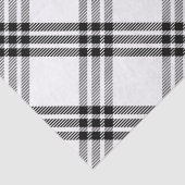 Schwarzer u. weißer Büffel-Karo Seidenpapier (Detail)