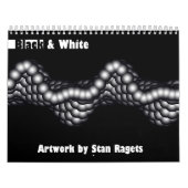 Schwarzer u. weißer Fraktal-Kalender Kalender (Titelbild)
