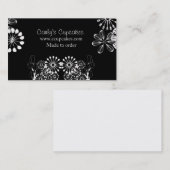 Schwarzer u. weißer Gerät-Garten Visitenkarte (Vorne/Hinten)