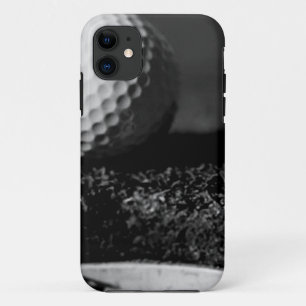 Schwarzer u. weißer Golfball kundenspezifischer Case-Mate iPhone Hülle