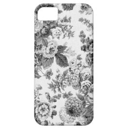 Schwarzer u. weißer grauer Ton Vintages Case-Mate iPhone Hülle