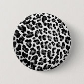 Schwarzer u. weißer Leopard-Druck Button (Vorderseite)