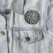Schwarzer u. weißer Leopard-Druck Button (Beispiel)