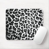Schwarzer u. weißer Leopard-Druck Mousepad (Mit Mouse)