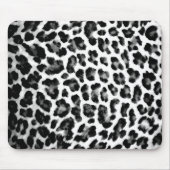 Schwarzer u. weißer Leopard-Druck Mousepad (Vorne)