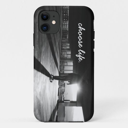 Schwarzer u. weißer Longboarding iPhone 5/5S Case-Mate iPhone Hülle (Rückseite)