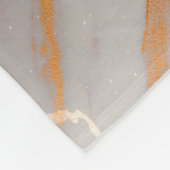 Schwarzer u. weißer Marmor Fleecedecke (Ecke)