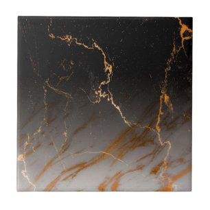 Schwarzer u. weißer Marmor Fliese