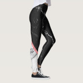 Schwarzer u. weißer Marmor Leggings (Rechts)