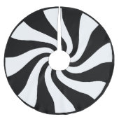 Schwarzer u. weißer polyester weihnachtsbaumdecke (Vorderseite)