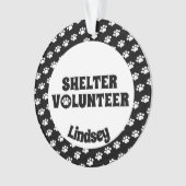 Schwarzer u. weißer Schutz-Freiwilliger Ornament (Vorderseite)