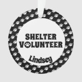 Schwarzer u. weißer Schutz-Freiwilliger Ornament (Vorderseite)