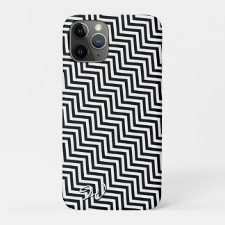 Schwarzer u. weißer Speck-Kasten des Zickzack-1 Case-Mate iPhone Hülle