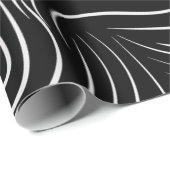 Schwarzer u. weißer Strudel-einzigartiges Geschenkpapier (Rolleneckpunkt)