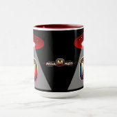 Schwarzer UFO-Kaffeebecher Tasse (Zentrum)