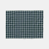 Schwarzer Uhr-ModeTartan Fleecedecke (Vorderseite (Horizontal))