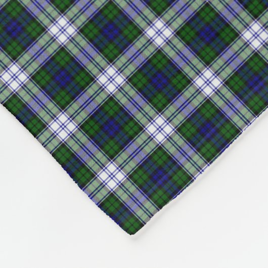Schwarzer Uhr-ModeTartan Fleecedecke (Ecke)
