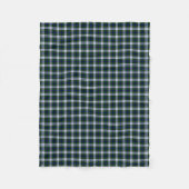 Schwarzer Uhr-ModeTartan Fleecedecke (Vorderseite)