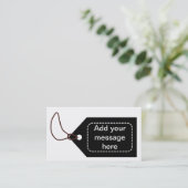 Schwarzer Umbau Visitenkarte (Stehend Vorderseite)