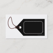 Schwarzer Umbau Visitenkarte (Rückseite)