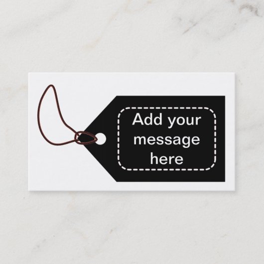 Schwarzer Umbau Visitenkarte (Vorderseite)