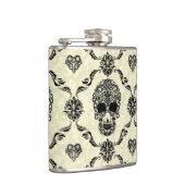 Schwarzer und Beiger Blumenzucker Flachmann (Rechts)