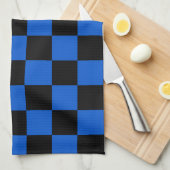 Schwarzer und Blau - Italienischer Fußballclub - I Küchentuch (Viertel Falte)