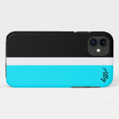 Schwarzer und Blau unterteilter iPhone Kasten Case-Mate iPhone Hülle (Rückseite (Horizontal))
