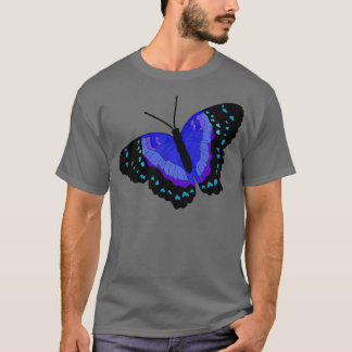 Schwarzer und blauer Schmetterling 3 T-Shirt