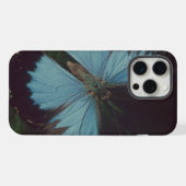 Schwarzer und blauer Schmetterling iPhone Hülle (Rückseite (Horizontal))