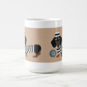 Schwarzer und Brauner Dachshund Leckerli Dieb Knas Kaffeetasse (Mittel)