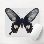 Schwarzer und brauner Schmetterling Mousepad (Mit Mouse)