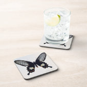 Schwarzer und brauner Schmetterling Untersetzer (Rechte Seite)