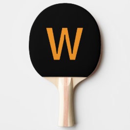 schwarzer und gelber personalisierter Ping-Pong-Ba Tischtennis Schläger