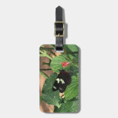 Schwarzer und gelber Schmetterling Gepäckanhänger (Vorderseite vertikal)