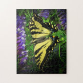 Schwarzer und gelber Schmetterling Puzzle (Vertikal)