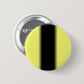 Schwarzer und gelber Streifen Button (Vorne & Hinten)