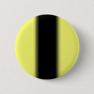 Schwarzer und gelber Streifen Button