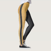 Schwarzer und goldener Glitzer Leggings (Rechts)