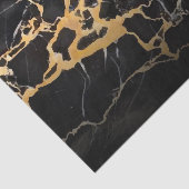 Schwarzer und goldener Marmor Seidenpapier (Ausschnitt)