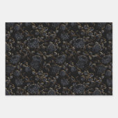 Schwarzer und goldener Mondkalb Geschenkpapier Set (Vorderseite)